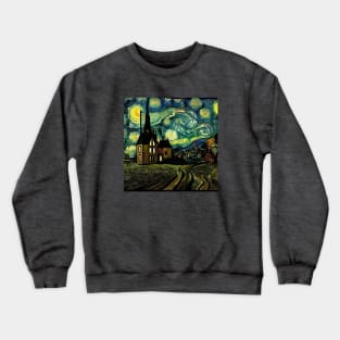 Starry Night Over Godric's Hollow Crewneck Sweatshirt